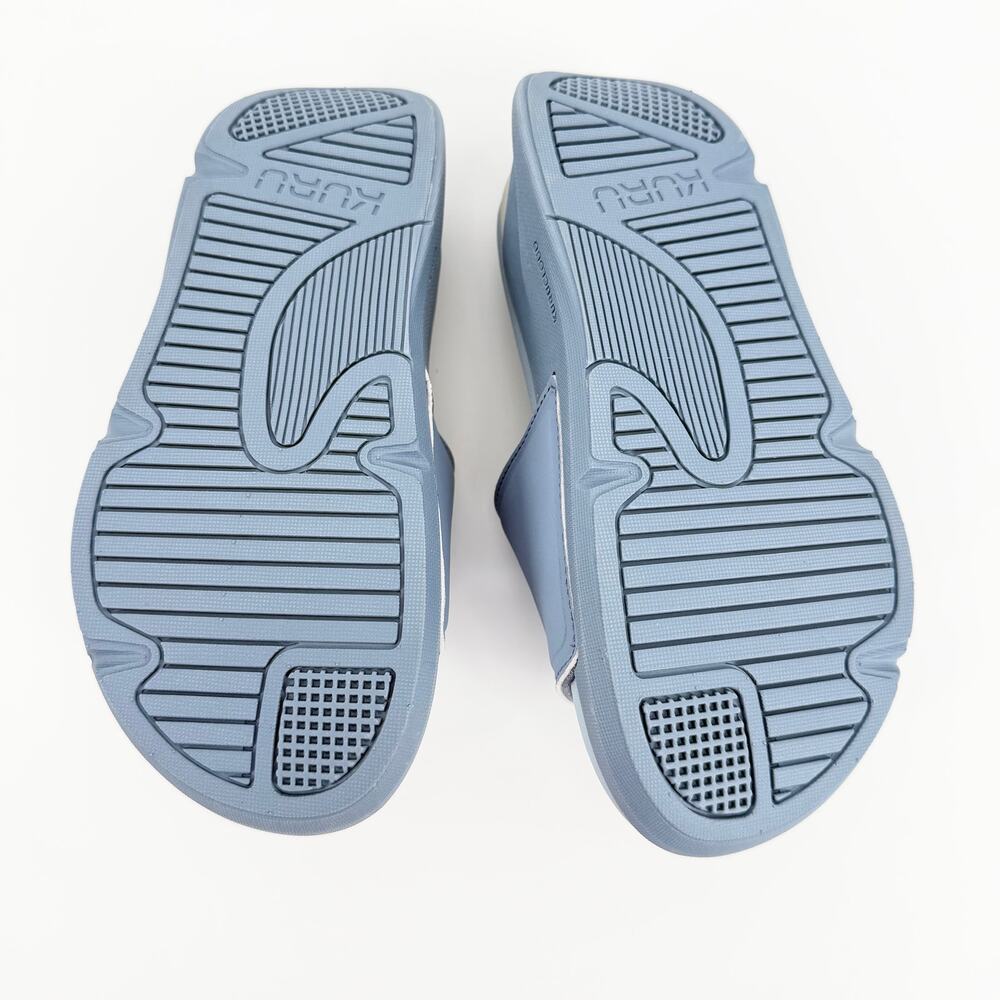 KURU Moment Recovery Slides Women 6 Blue Fog NIB Plantar Fasciitis Arch Support - Picture 6 of 9